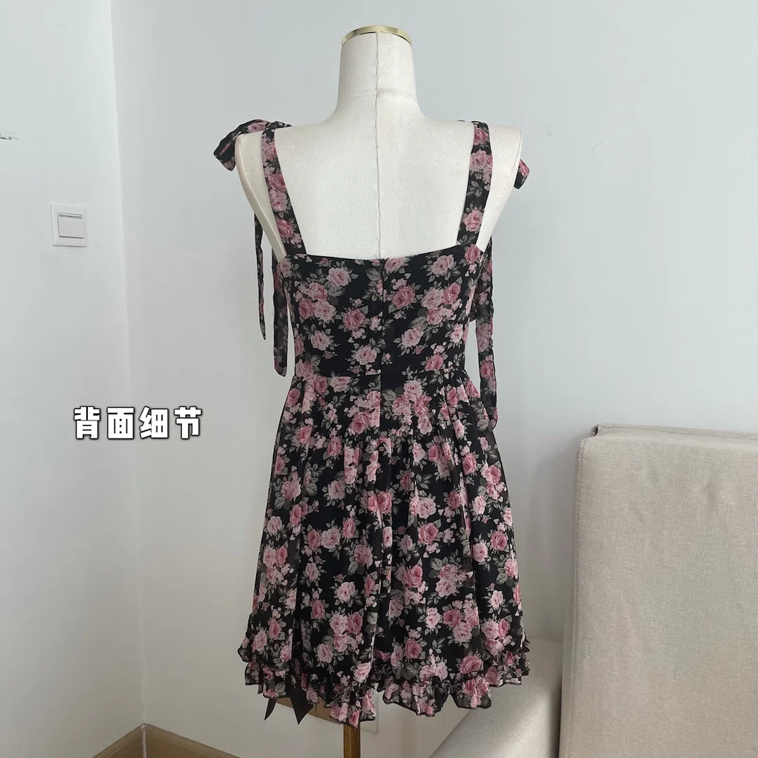 Soft Girl Aesthetic Floral Mini Dress - Image 5