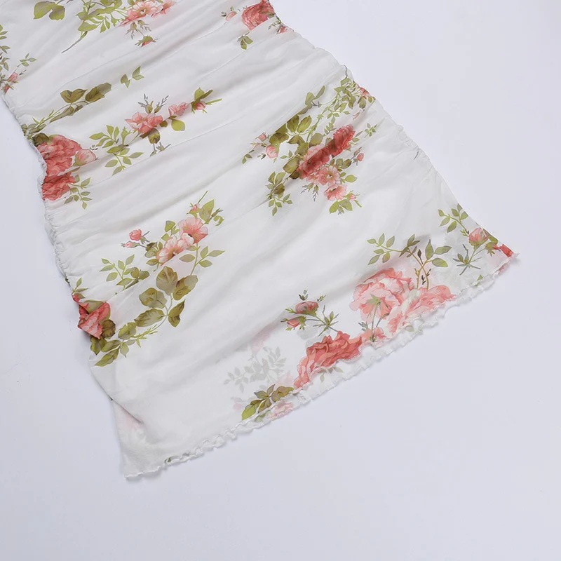 Soft Girl Aesthetic Floral Mini Sundress - Image 12