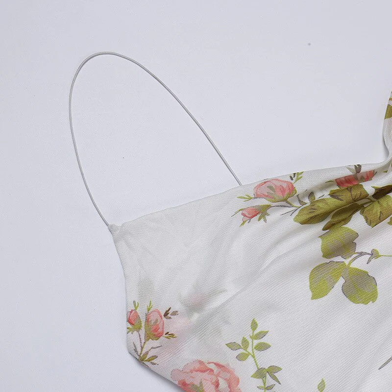 Soft Girl Aesthetic Floral Mini Sundress - Image 8