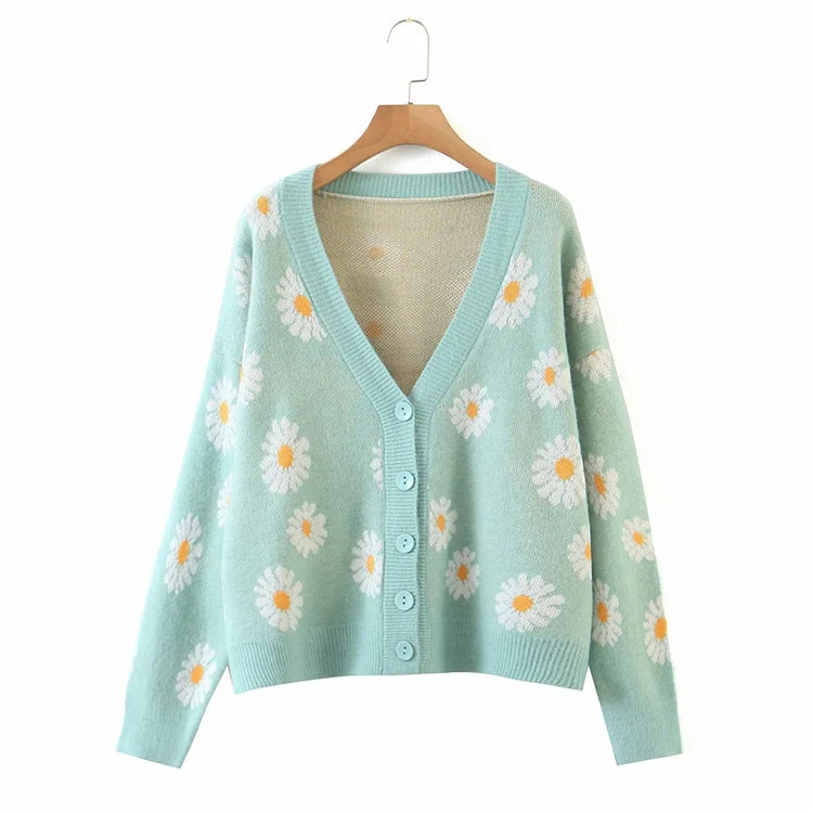 Soft Girl Daisies Cardigan Sweater - Image 6