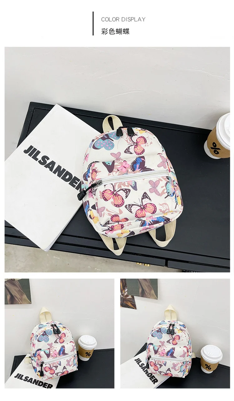 Soft Girl Mini Backpack Butterfly Print - Image 4