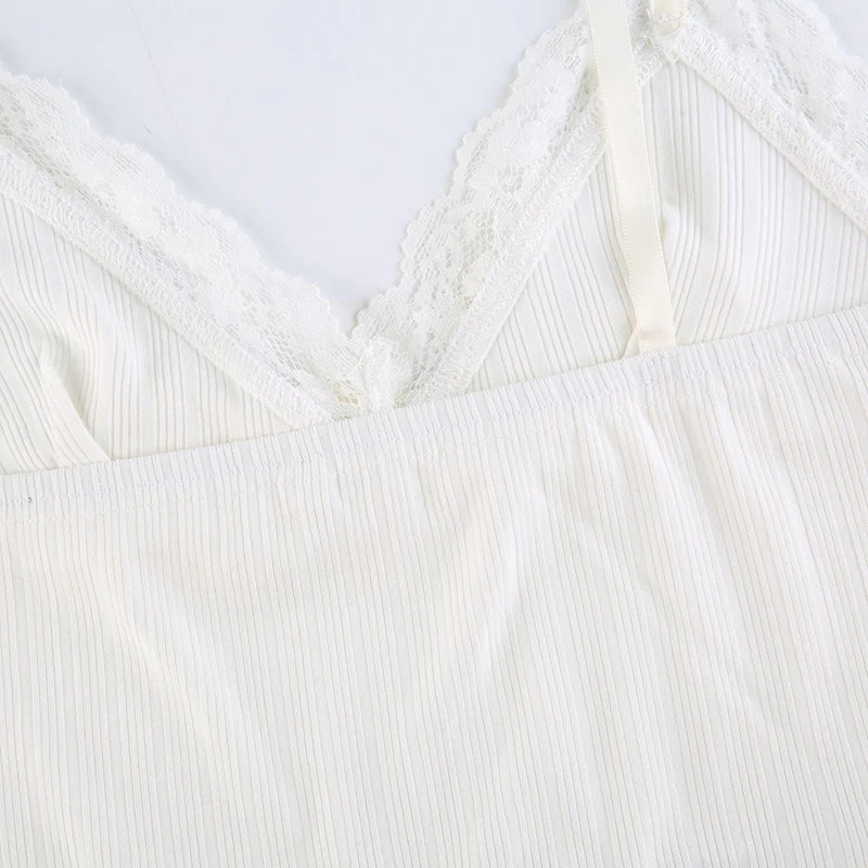 Soft Girl Y2K Lace Trim Crop Top - Image 14