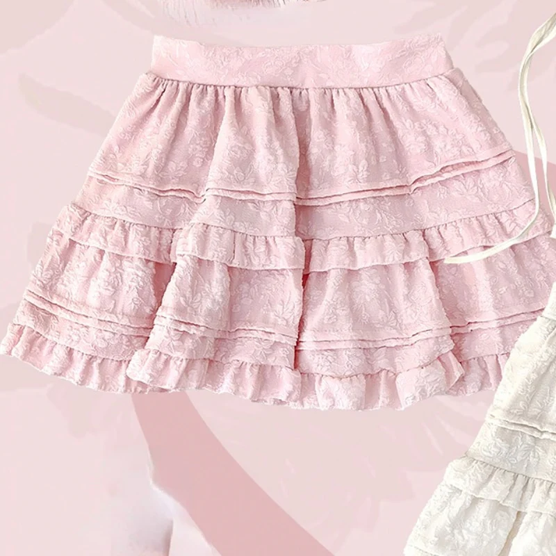 Soft Pink Sweet Lolita Skirt Set - Image 3