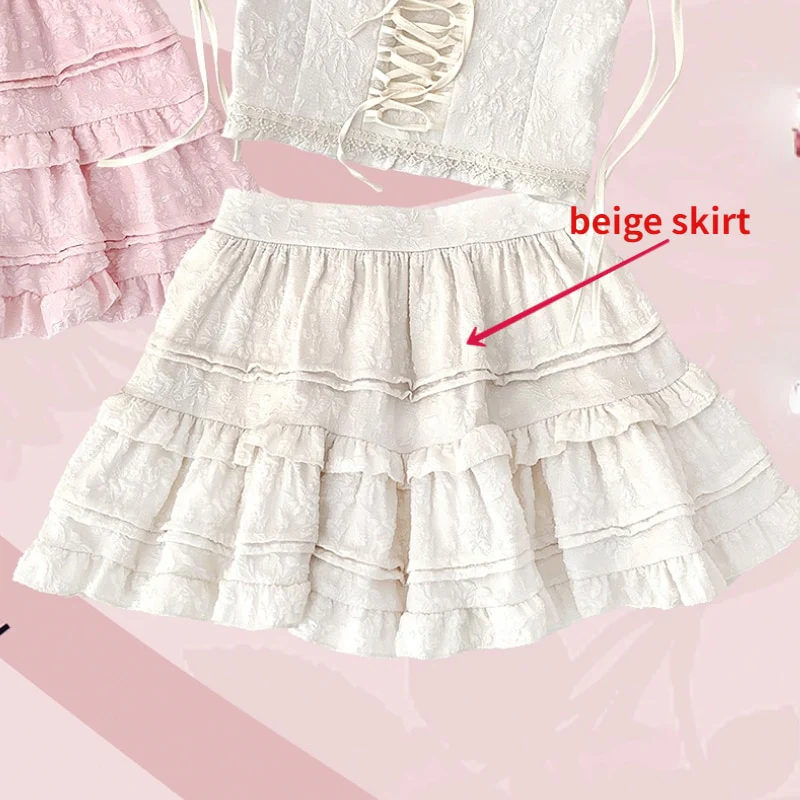 Soft Pink Sweet Lolita Skirt Set - Image 7