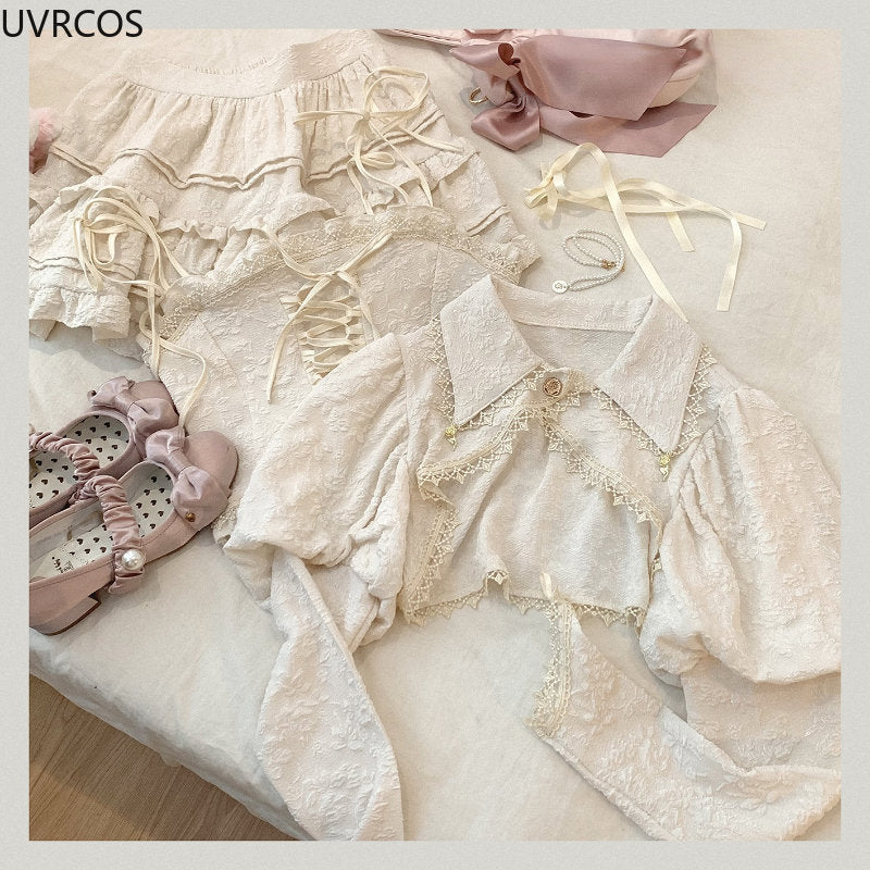 Soft Pink Sweet Lolita Skirt Set - Image 8