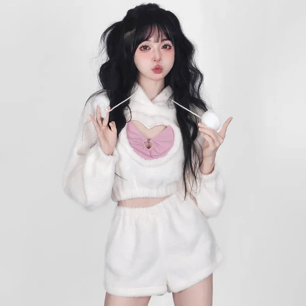 White Winter Sweet Girl Two Piece Set - Image 3