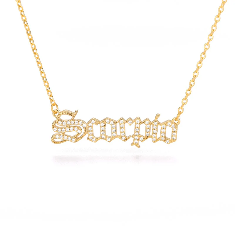 Y2K Gothic Zodiac Necklace - Image 12