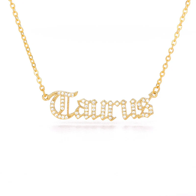 Y2K Gothic Zodiac Necklace - Image 3