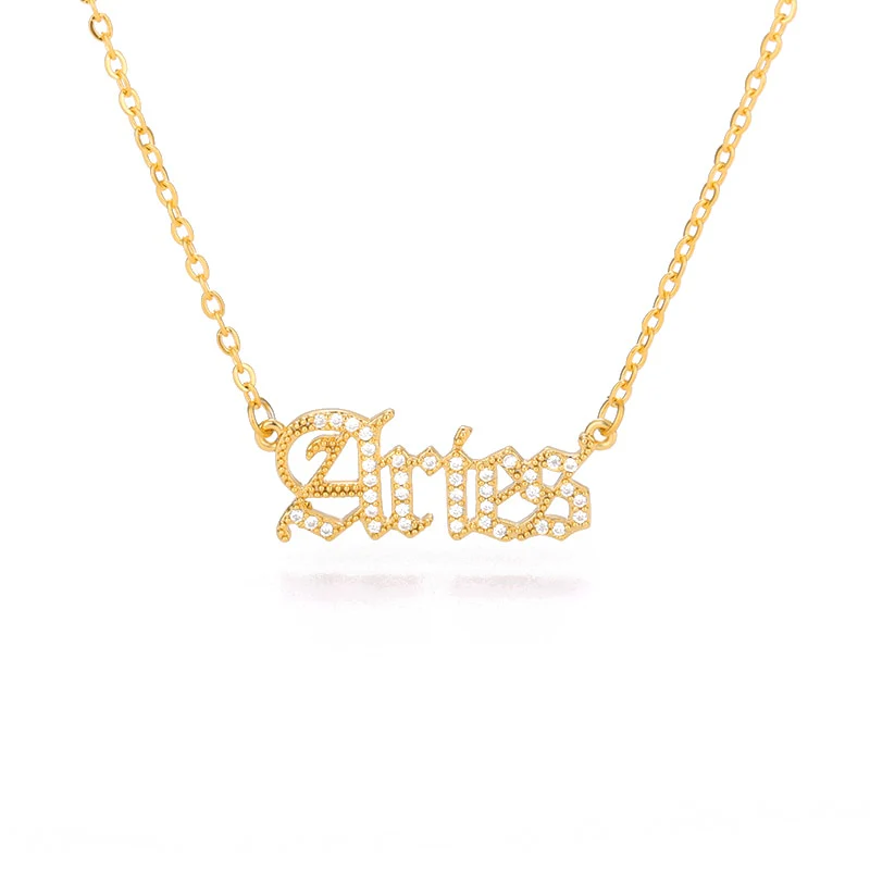 Y2K Gothic Zodiac Necklace - Image 8