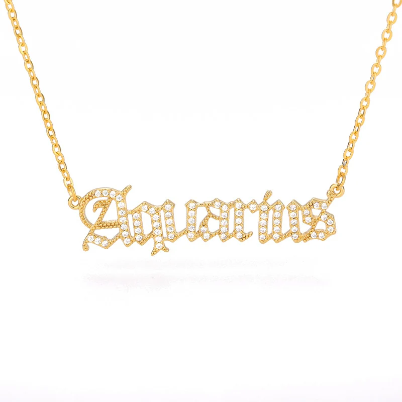Y2K Gothic Zodiac Necklace - Image 9