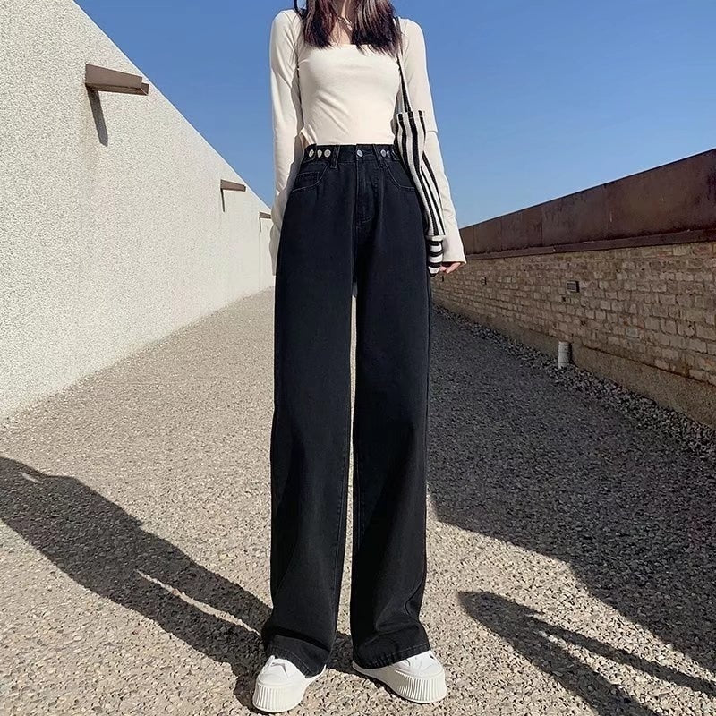 Y2K Grunge High Waist Denim Pants Wide Leg - Image 18