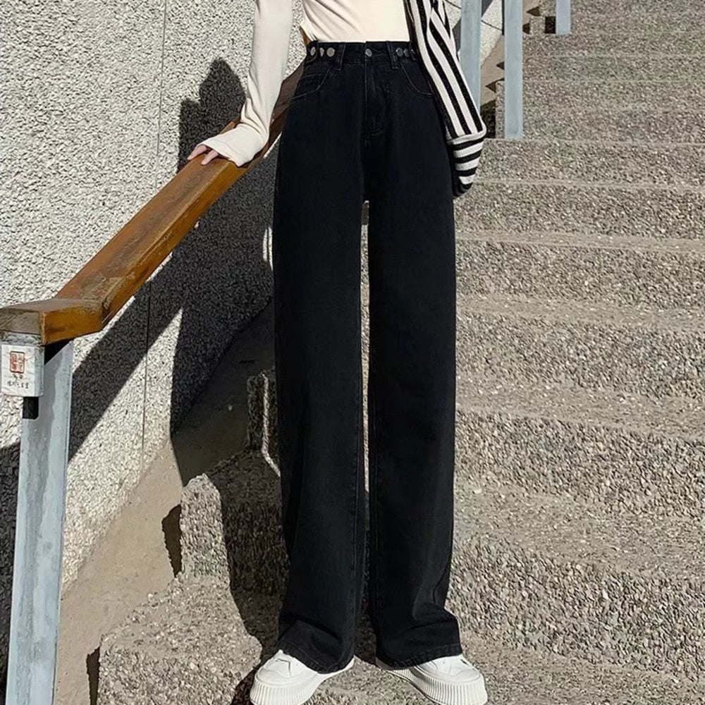 Y2K Grunge High Waist Denim Pants Wide Leg - Image 6
