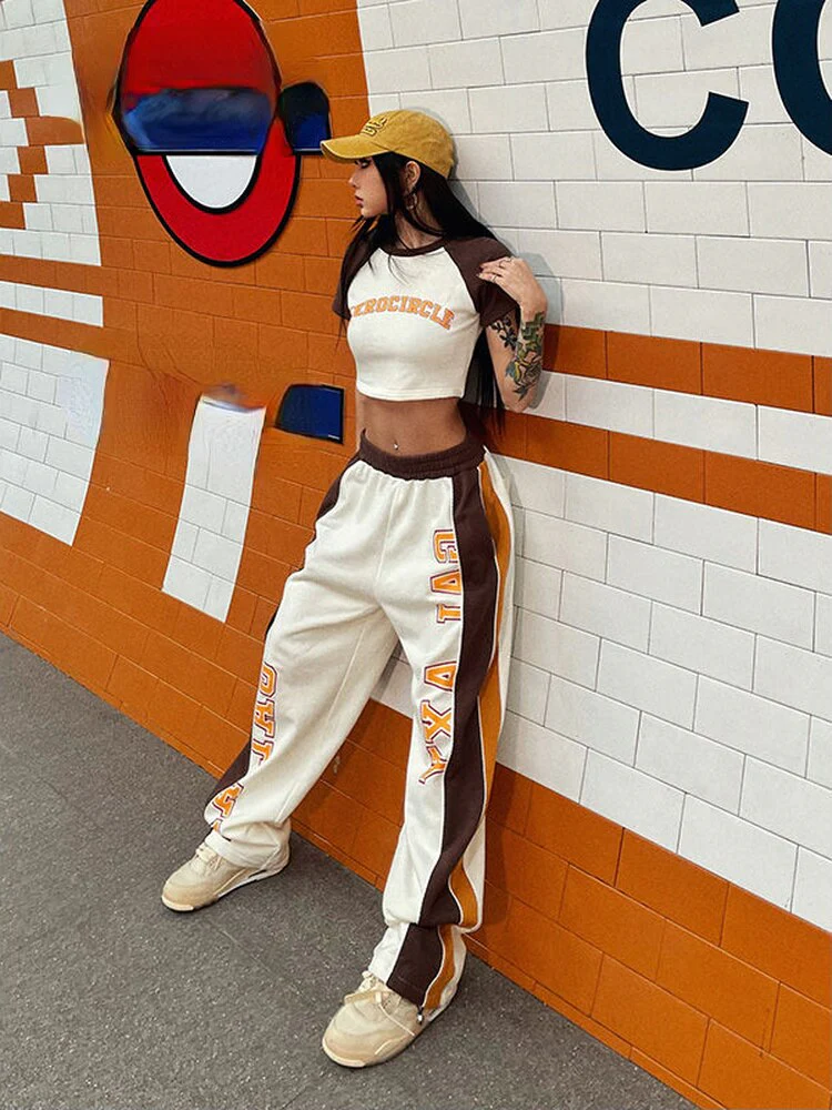 Y2K Retro Matching Set Crop Top + Pants - Image 5